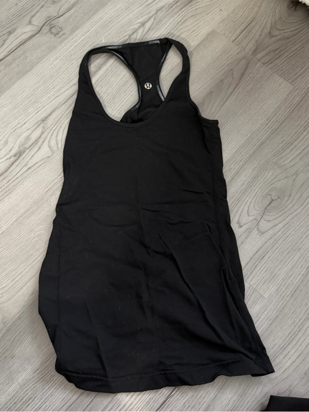 lululemon athletica Black Racerback Performance Tank